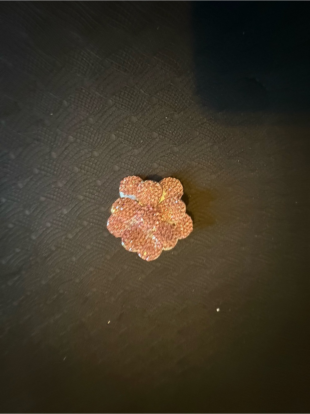 Sparkling Rose Gold Flower Brooch - Elegant Women’s Accessory 2